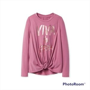 Pink Long Sleeved Top